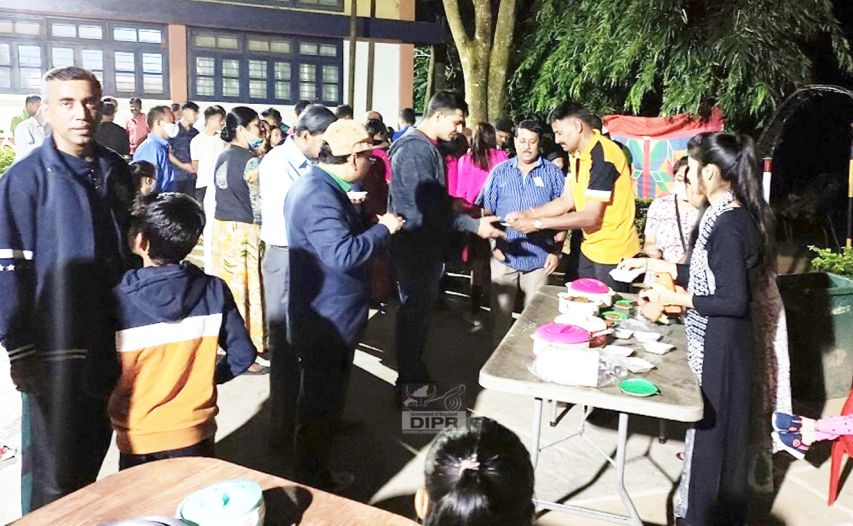 To reach out to the local community and get acquainted with the local cultural heritage of Doyang, a food carnival was organised by CISF Unit DHEP Doyang, Wokha on October 31. During the event, different types of food of different regions were prepared by the wives of CISF personnel and sold on “no loss no gain” basis which was open for all. The event was attended by the family and staff of NEEPCO LTD., VKV Doyang and local inhabitants of Doyang. The CISF will organize such events in future also as demanded by the attendees to create good relation and harmony among the people from different regions. (DIPR Photo)